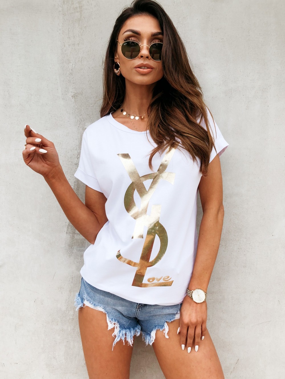 T-SHIRT YSL from sheclothes.pl
