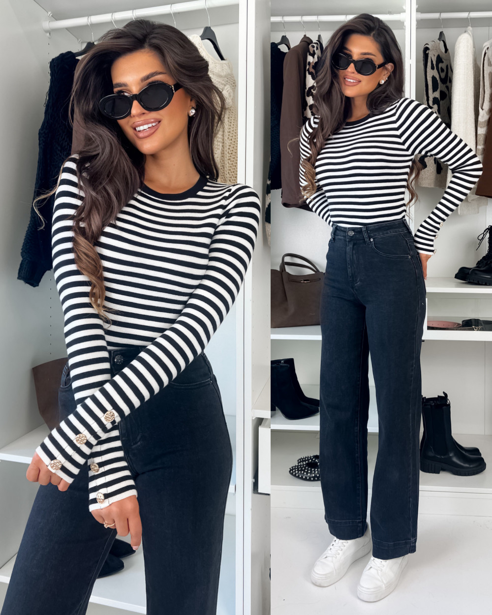 SWETEREK LONLY - black white