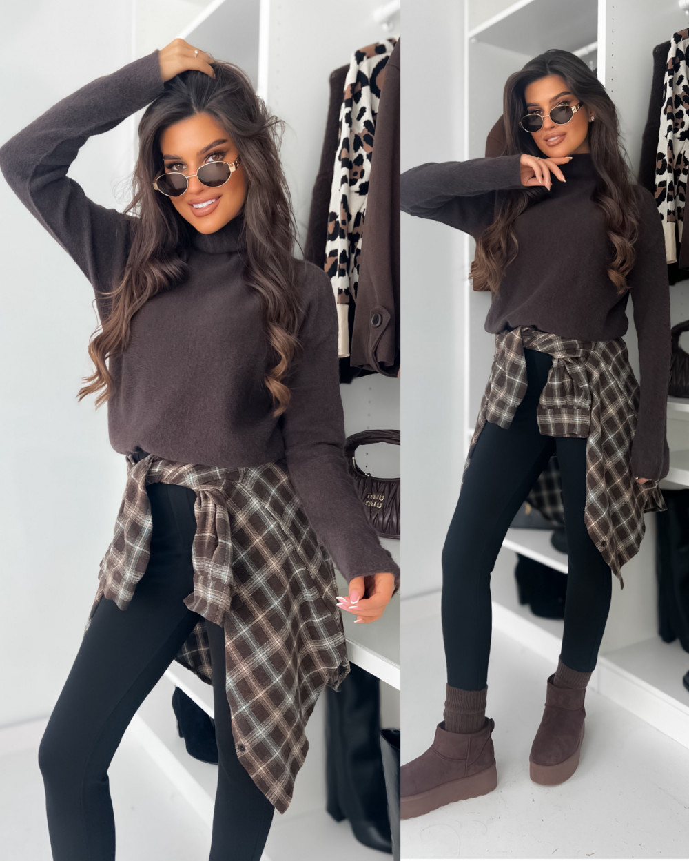 SWETEREK CINDY Z BABY ALPAKA - CHOCO