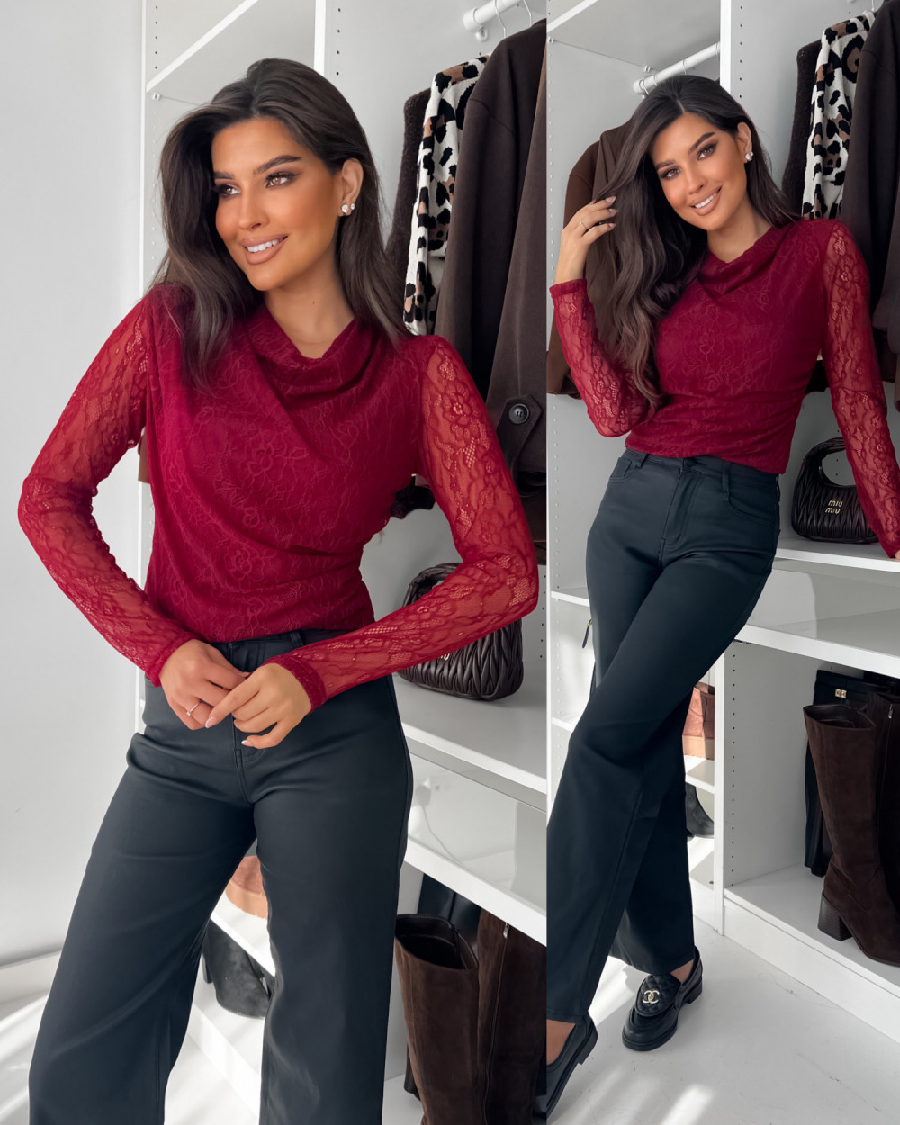 BLUZECZKA ELEGANCE BORDO