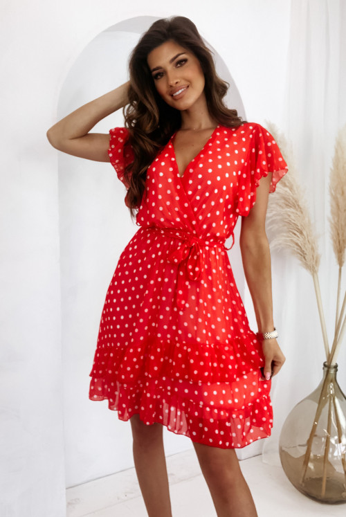 SUKIENKA NINA - light red