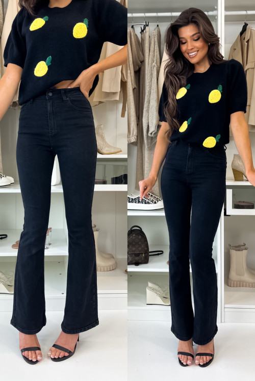 JEANSY LAULY BLACK DENIM HIGHT WAIST