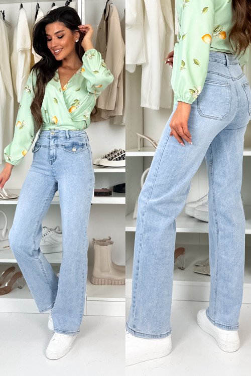 JEANSY MYSTIC LIGHT BLUE - HIGHT WAIST