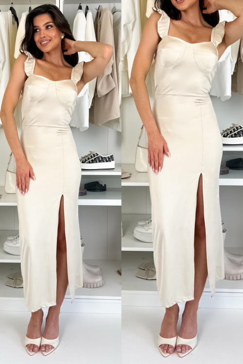 SUKIENKA KIMBERLY - beige