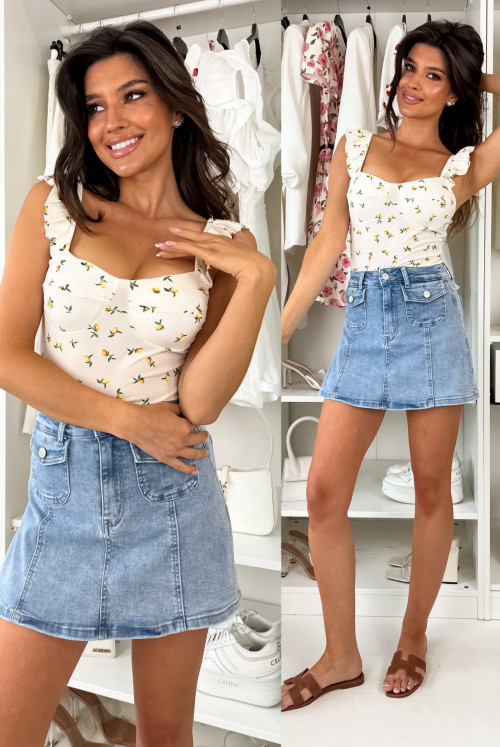 BODY KIMBERLY - white mini lemon