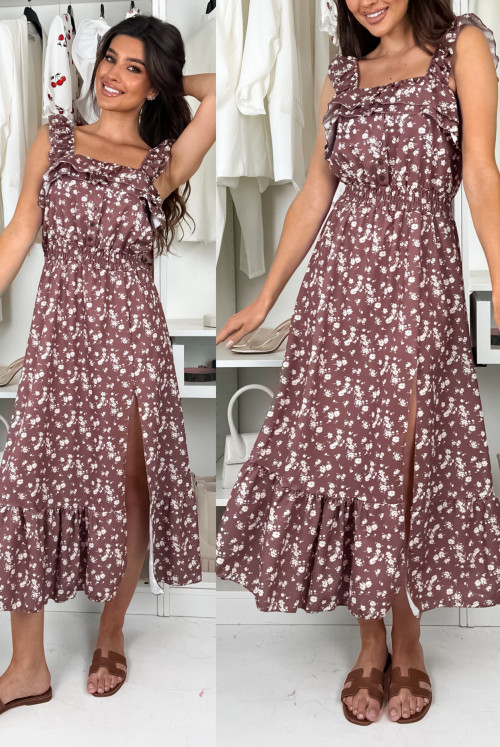 SUKIENKA MYSTIC - chocolate mini flower