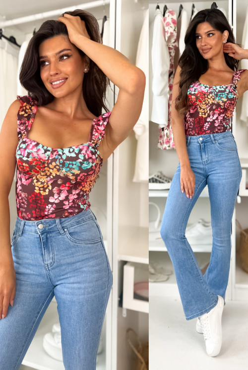 BODY KIMBERLY - chocolate flower