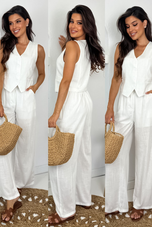 KOMPLET LNIANY EVERS - white