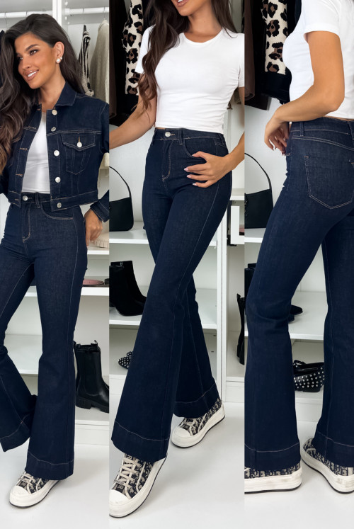 JEANSY KIMMY HIGHT WAIST DARK DENIM
