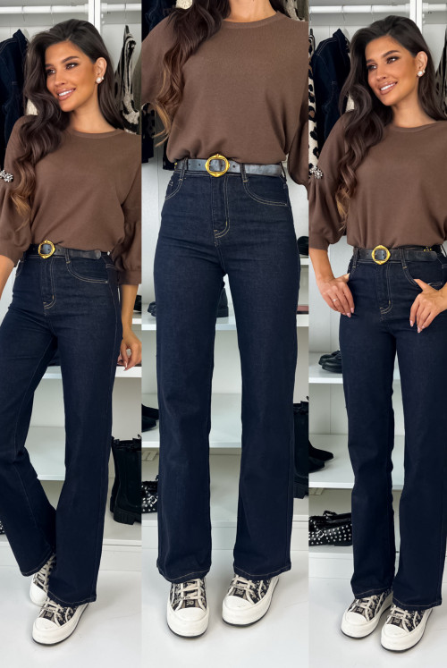 JEANSY BONNY WIDE LEG Z PASKIEM