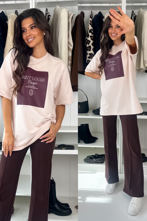 TSHIRT LONG SAINT BEIGE