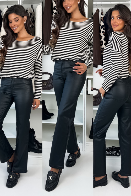 SPODNIE MOMFIT WOSKOWANE CLASSYC BLACK