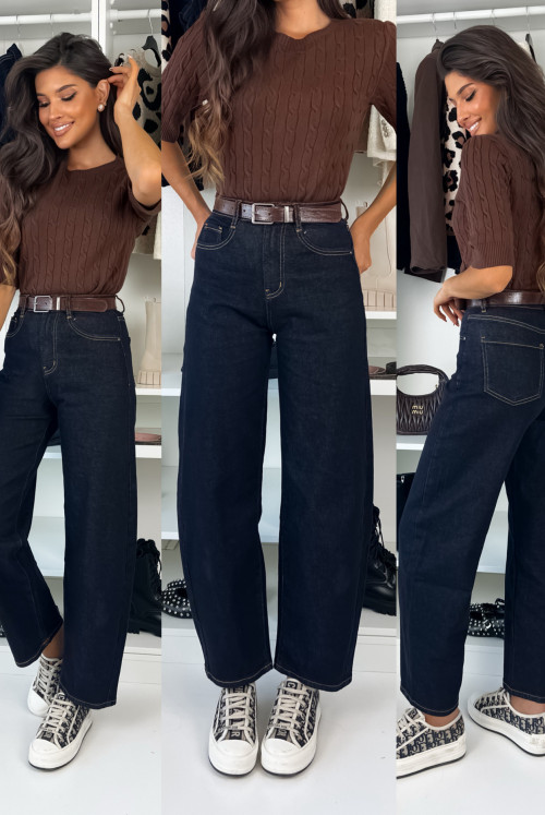 JEANSY BALLON HIGHT WAIST Z PASKIEM