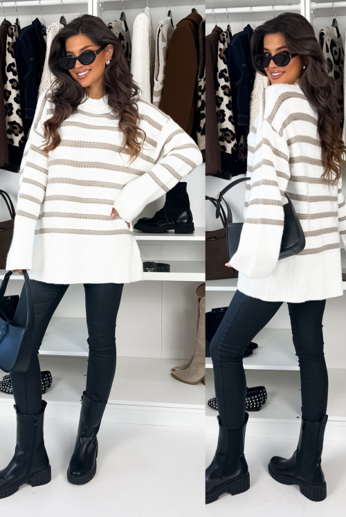 SWETEREK ROSSER - white beige