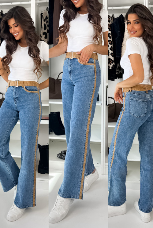 JEANSY HIGHT WAIST LUSSER DENIM CHOCO