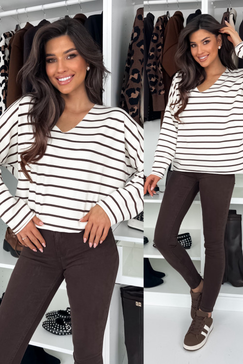 BLUZECZKA NAOMI - beige choco