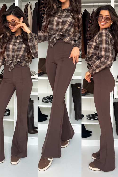 LEGGINSY RIKKA - CHOCOLATE