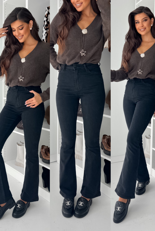 JEANSY LAULY HIGHT WAIST - BLACK