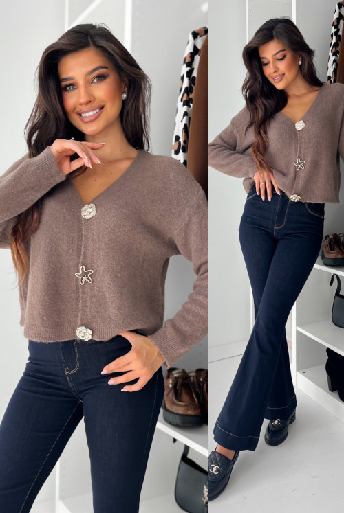 SWETEREK BABY ALPACA - LIGHT CHOCO
