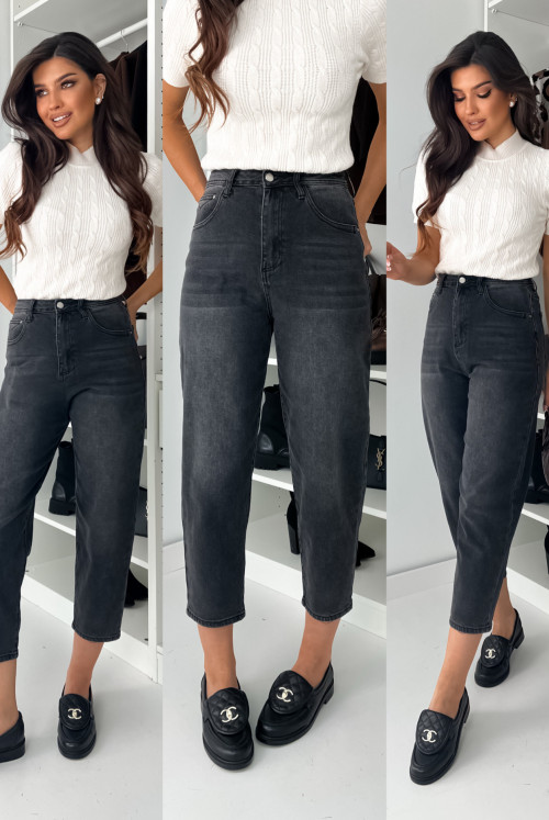 JEANSY BALLON SLIM LIGHT BLACK