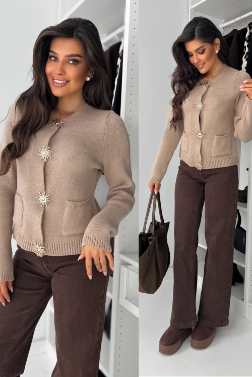 SWETEREK NANCY - dark beige
