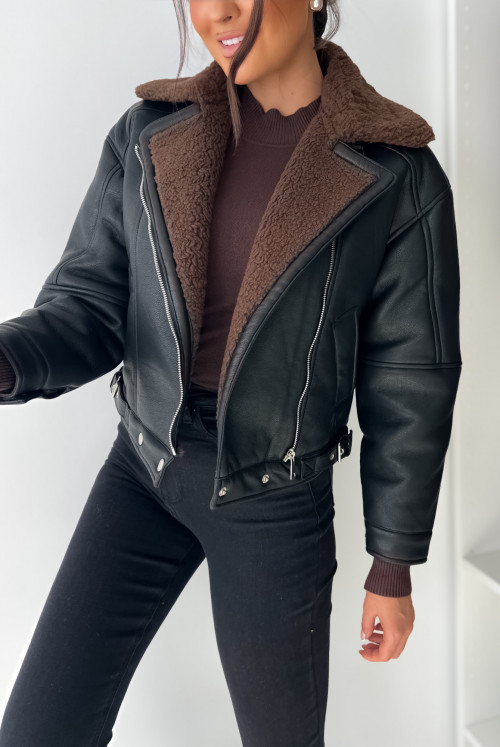 RAMONESKA BIKER BLACK CHOCO