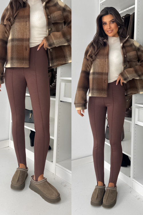 LEGGINSY SINNER - CHOCO