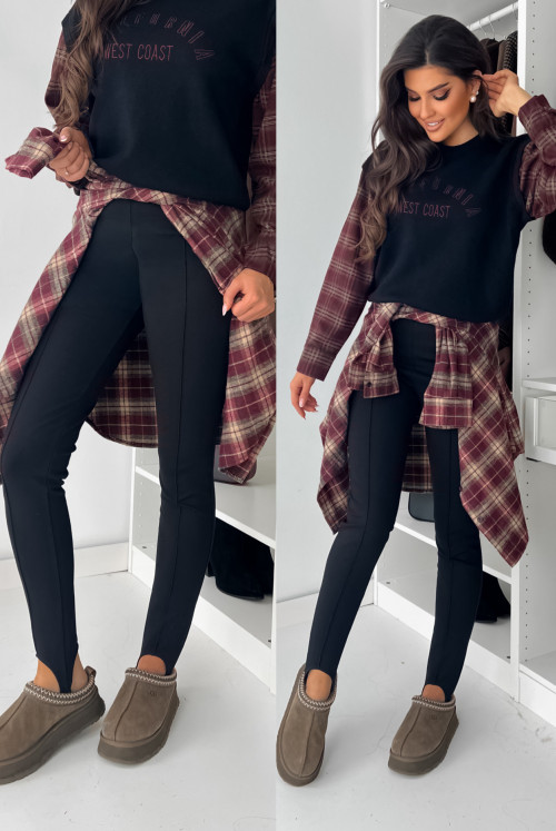 LEGGINSY SINNER - BLACK
