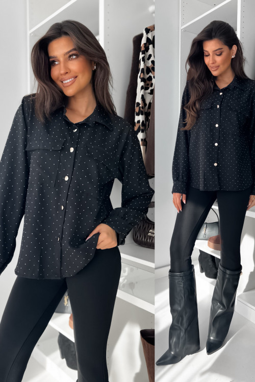 KOSZULA ILUSION SHINE BLACK