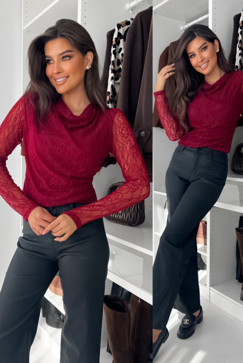 BLUZECZKA ELEGANCE BORDO